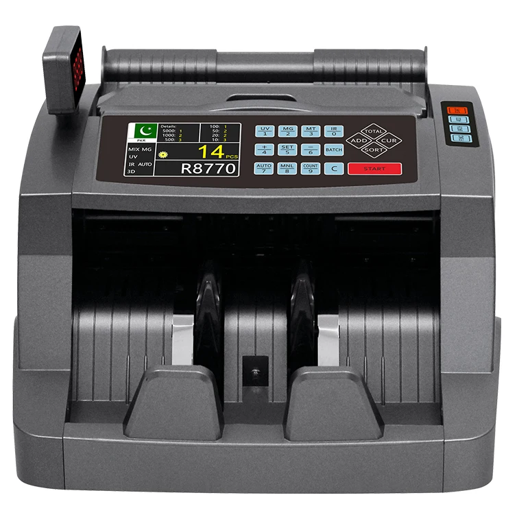 financial equipment banknote counter cash counting machine Bill Counters EURO Mixed value currency counter