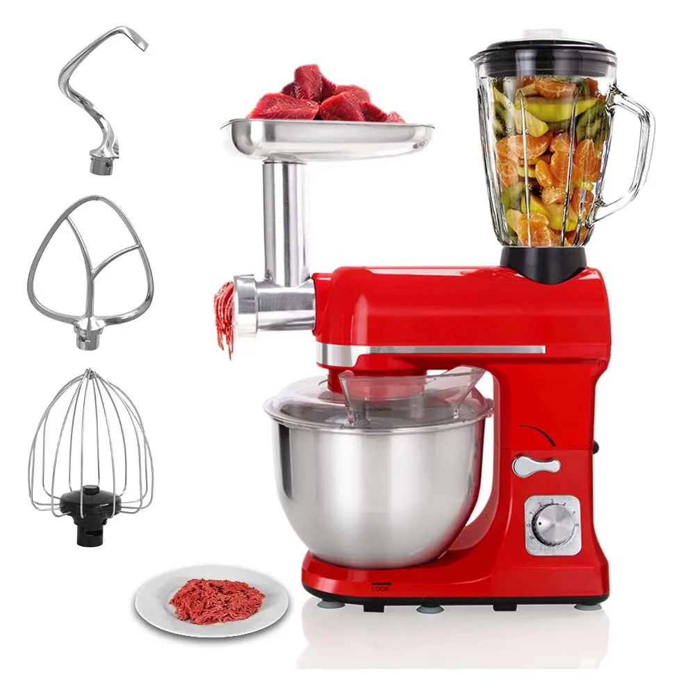 kitchen appliances home 5 in1 multifunctional stand mixer with blender and meat grinder parts food mixers