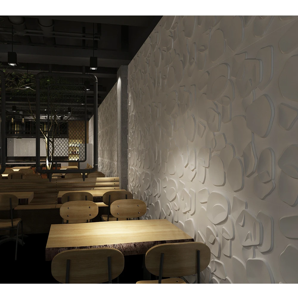 project popular selling decorative  bamboo fiber 3d wallpapers/wall coating for indoor