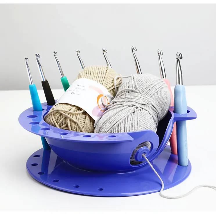 Factory Direct Price Plastic Crafts Handmade Crochet Storage Container Knitting Protector Yarn Bowl
