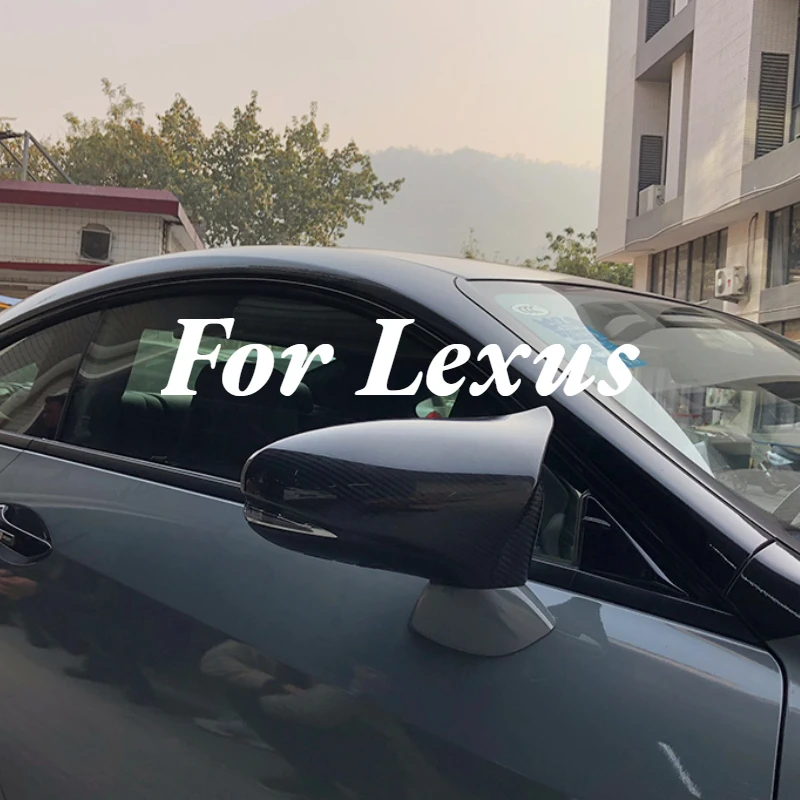 tantan Carbon Fiber Side Car Rear View Mirror Cover Replace Body Kit Custom For Lexus IS ES RC F Sport 2018 RC300 IS300h ES300h