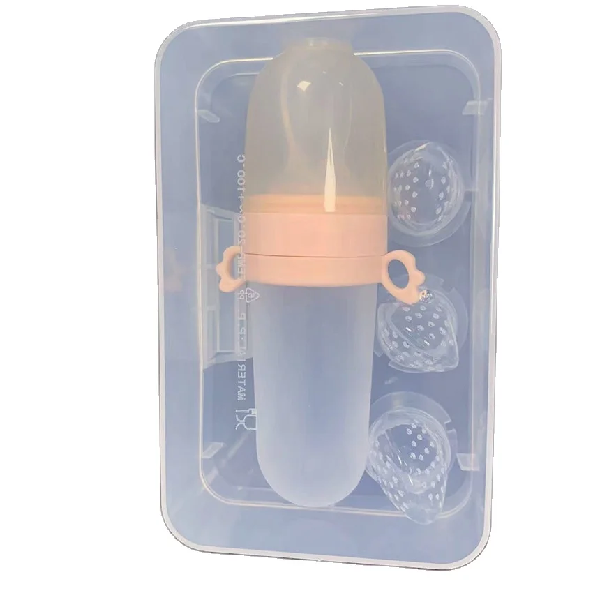 3 In 1 Multifunctional 40ml Silicone Baby Feeding Fruit Vegetable Medicine Water Rice Paste Milk Baby Bottles For Toddlers Kid