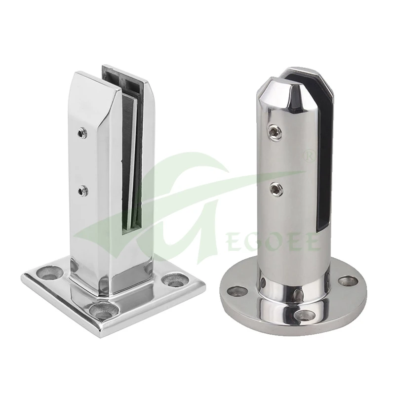 Factory stainless steel indoor stair railing accessories custom color outdoor balcony deck fence glass spigot