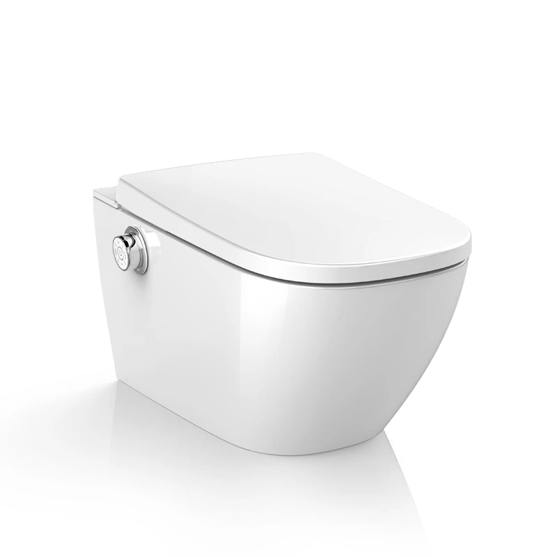 New Arrival Intelligent Toilet Bowls Rimless Water Closet Wall Hung Smart Toilet Wc With Remote Control