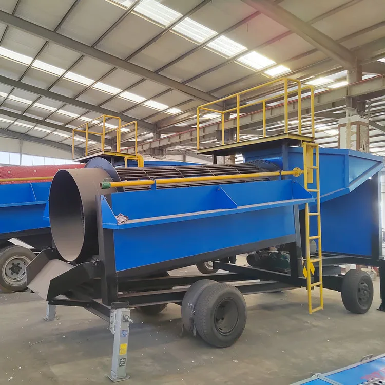 30 tph Mobile Gold Wash Plant Most Sold 2021 Gold Separating Machine Mining Gold with Shake Table