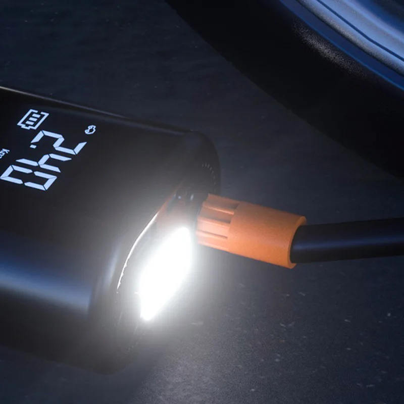 2024 Cordless Digital Mini Tire Inflators With 2 Battery Portable Rechargeable Wireless Car Air Pump Compressor For Car Tyre