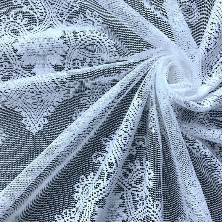 Most Popular  lace curtain fabric  for window and curtain