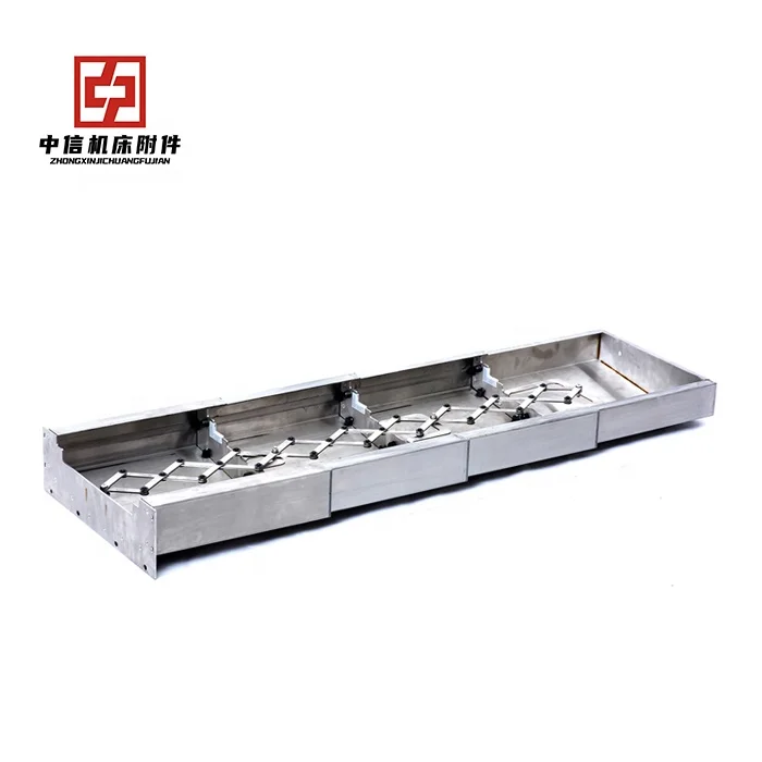 Proper price steel plate machine protective shield steel bellows cover with good quality