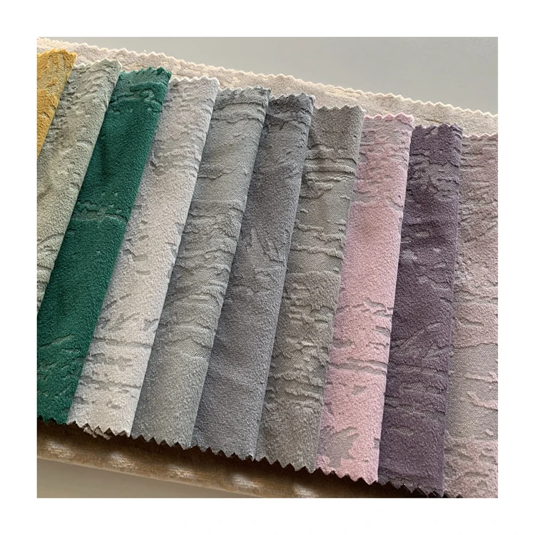 Popular  Bronzed Chinese factory Cheap velvet soft curtain fabric  warp knitting velvet heavy curtain fabric for home textile