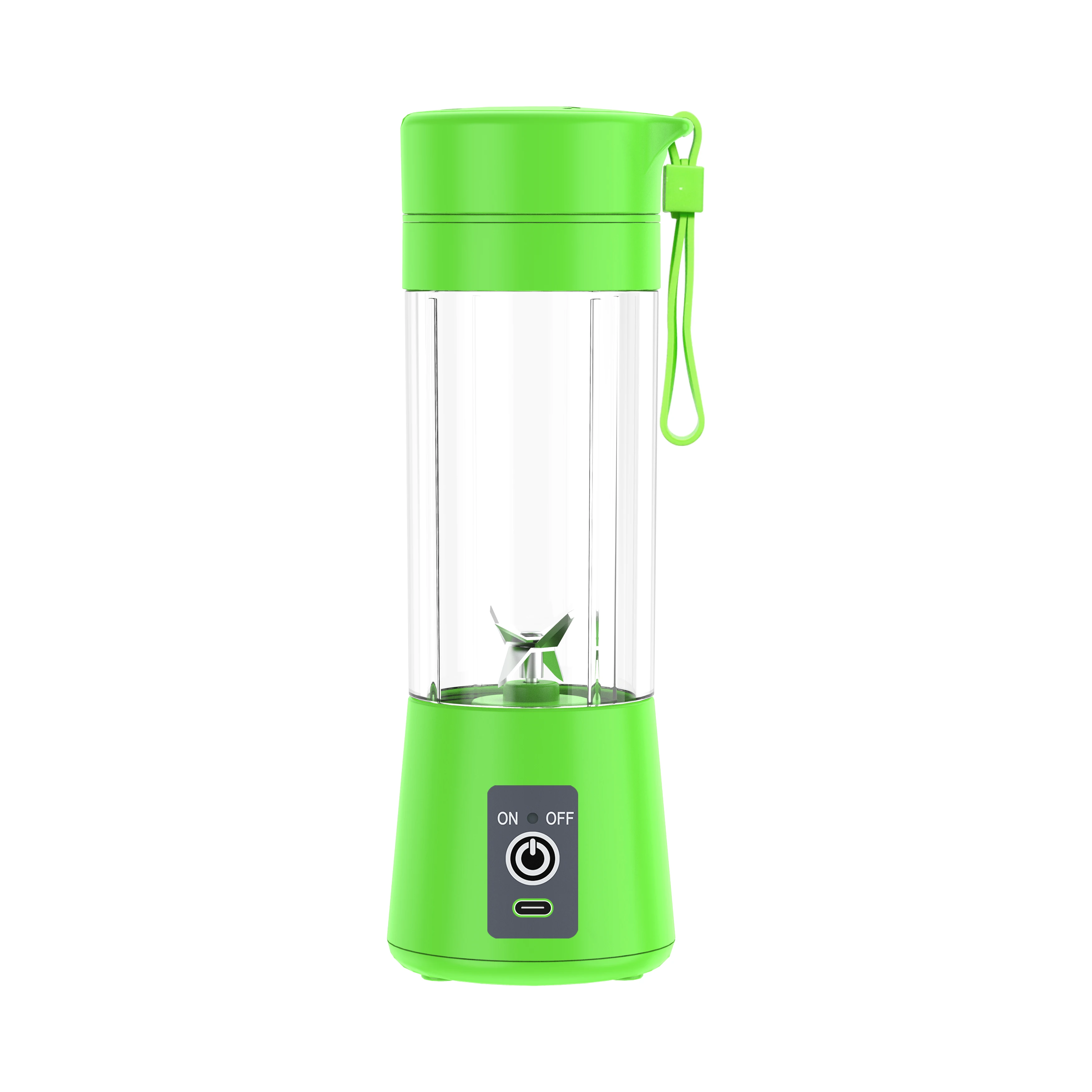 High Speed Portable Personal Blender Green Juicer Mini Battery Blender Milk Shake Machine 380ML