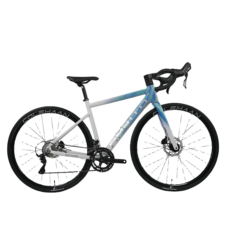 Phoenix High Quality Fashion Gravel Road Bike 700C 18 Speed Cycle Carbon Fork Aluminum Alloy Frame City Bike Adult Road Bicycle