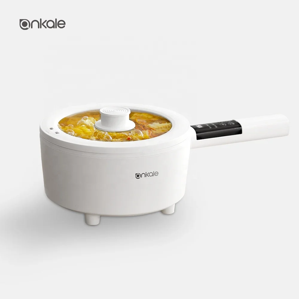 Ankale factory top selling 3.5L electric skillet multi cooker with non-stick ceramic coating inner pot Electric wok