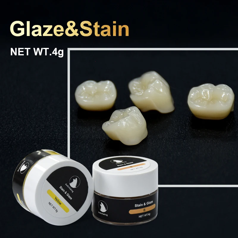 Оптовая продажа циркониевая глазурь и пятнистая паста стоматологические улучшенные визуальные свойства глазурные цвета лабораторное использование глазурная для зубного