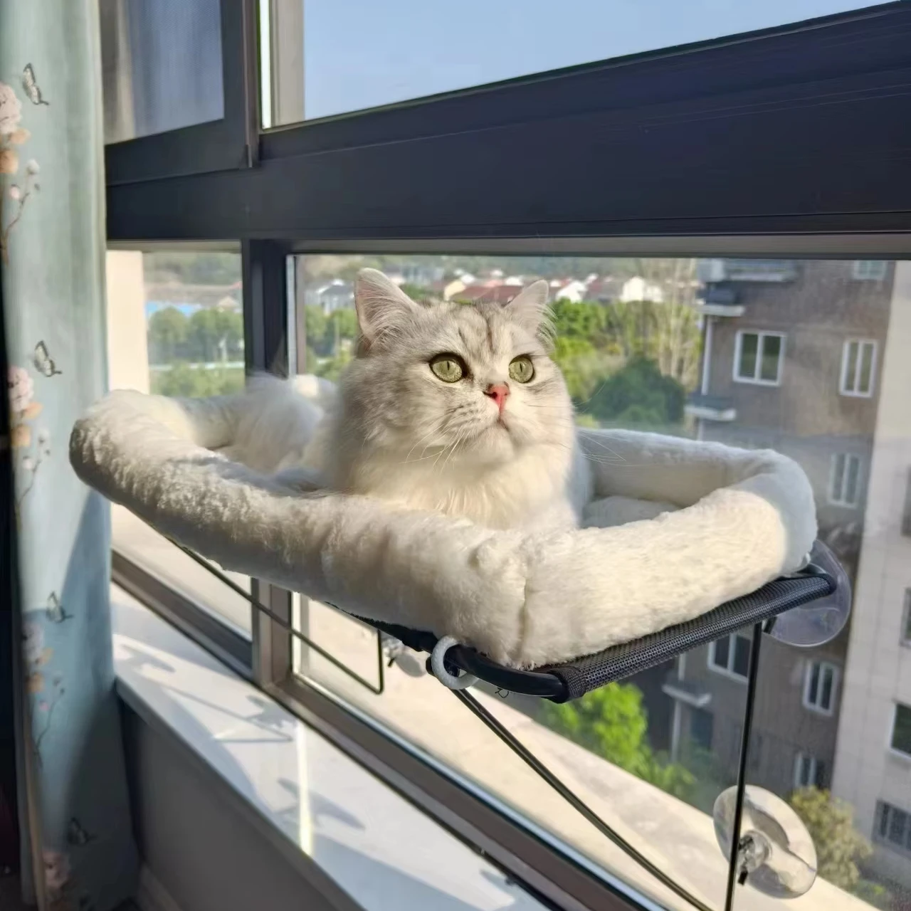 cat hammock window cage radiator linen wood luxury tree with new heater perch bed for indoor