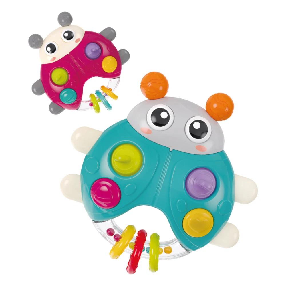 New Design Baby Musical Ladybug Toy with Music and Flashing Light Learning Educational Animal Toys for Kids