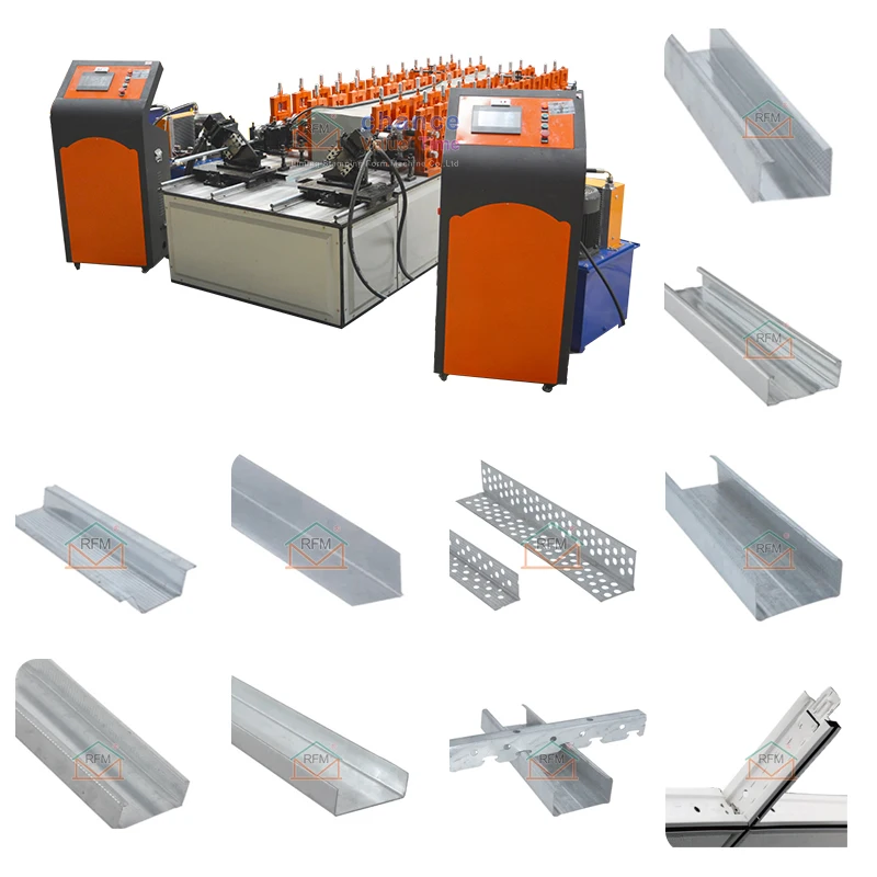 Liming Metal Processing Machine  Building Material Machine Drywall Metal Stud Roll Forming machinery to manufacture drywall