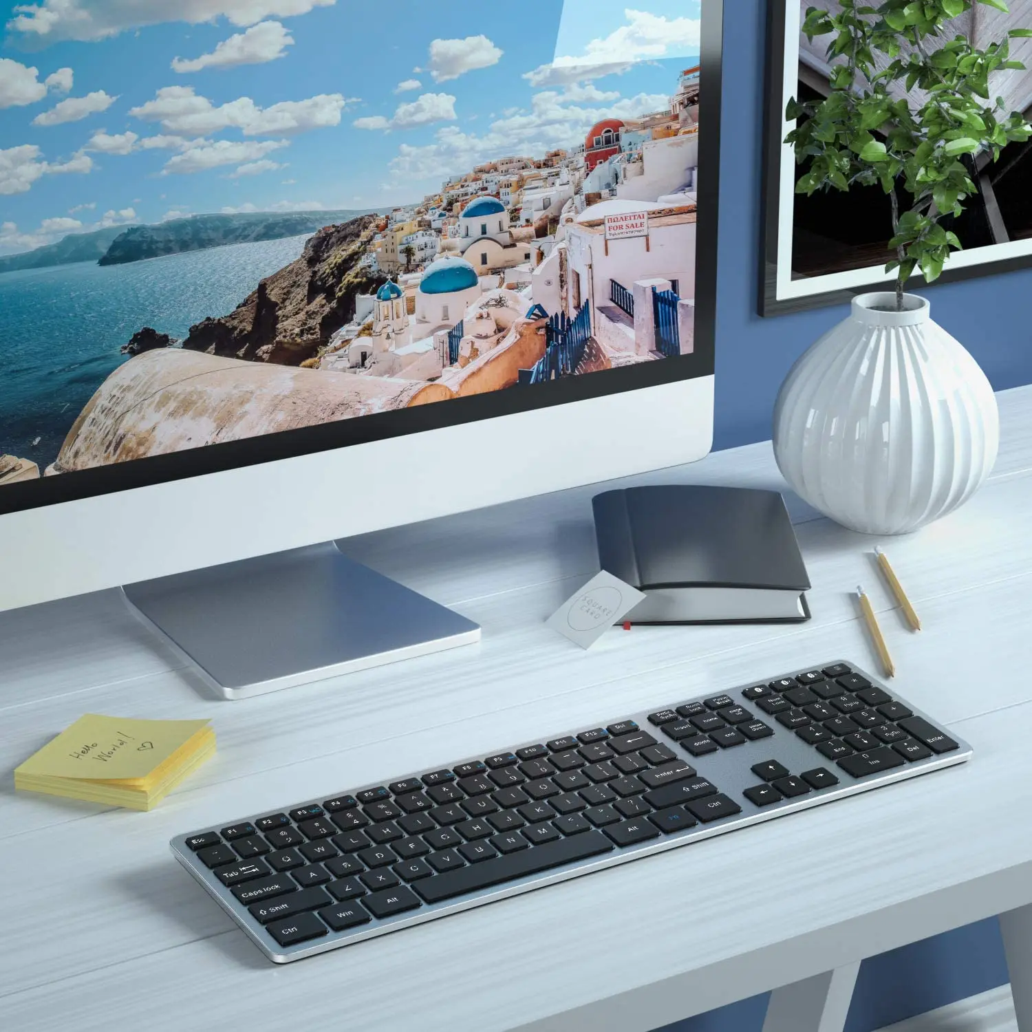 Advance Quality 104 Keys Qwerty Bulk Macbook Pro Air Nordic Silent Multi Device Rechargeable Wireless BT Keyboard For PC