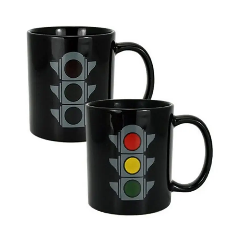 Manufacturers black color changing magic sublimation  ceramic mug
