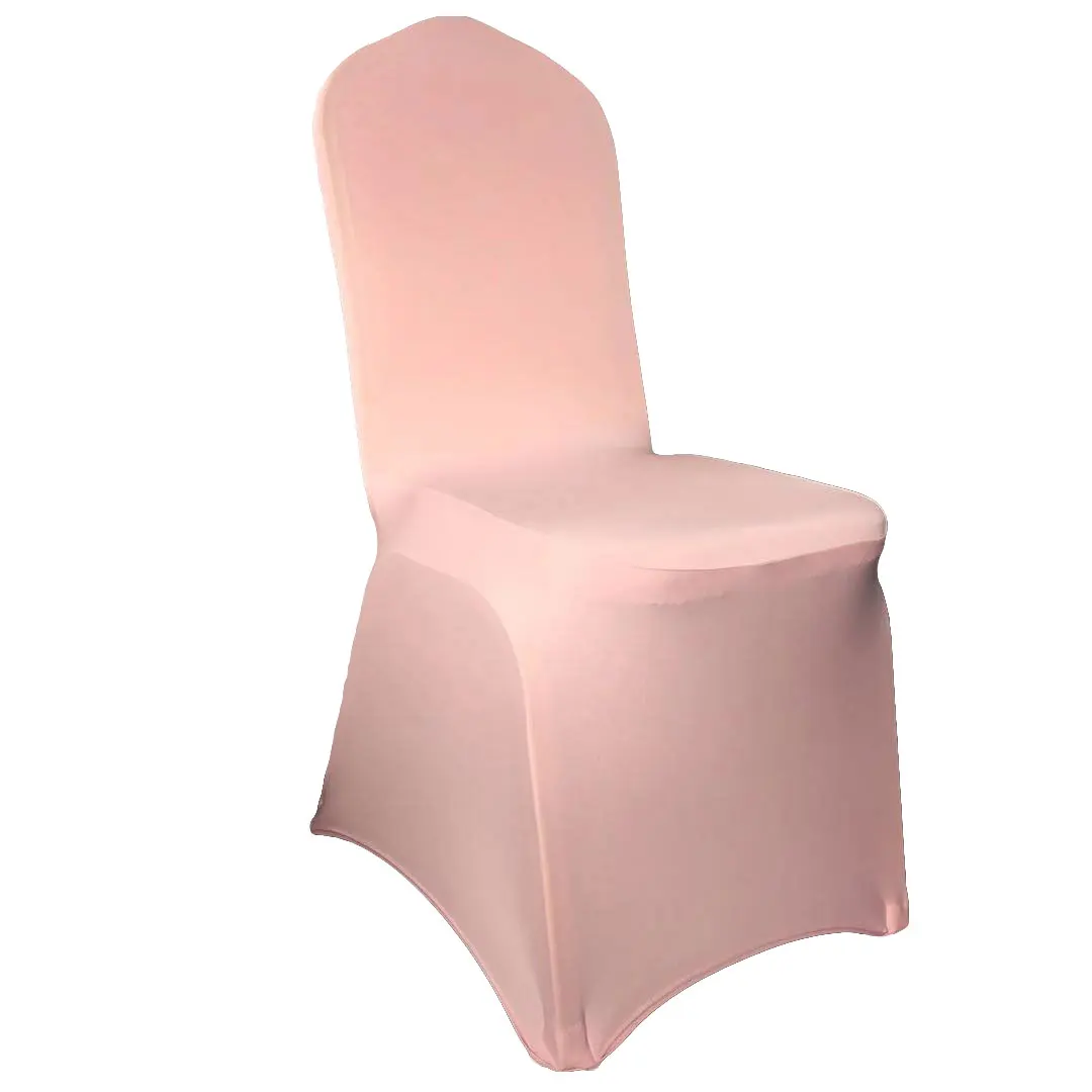 Factory Wholesale Stretch Spandex Wedding Banquet Dining Room Removable Chair Cover Seat Covers For Standard Chair