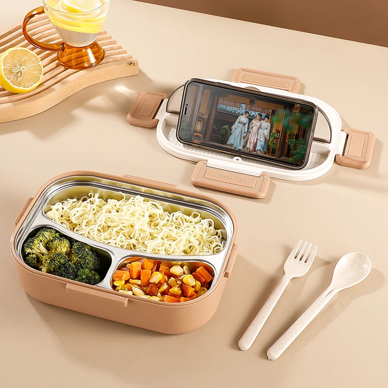 microwave safe stainless steel bento lunch box lunch box for kids food container stainless steel food storage container