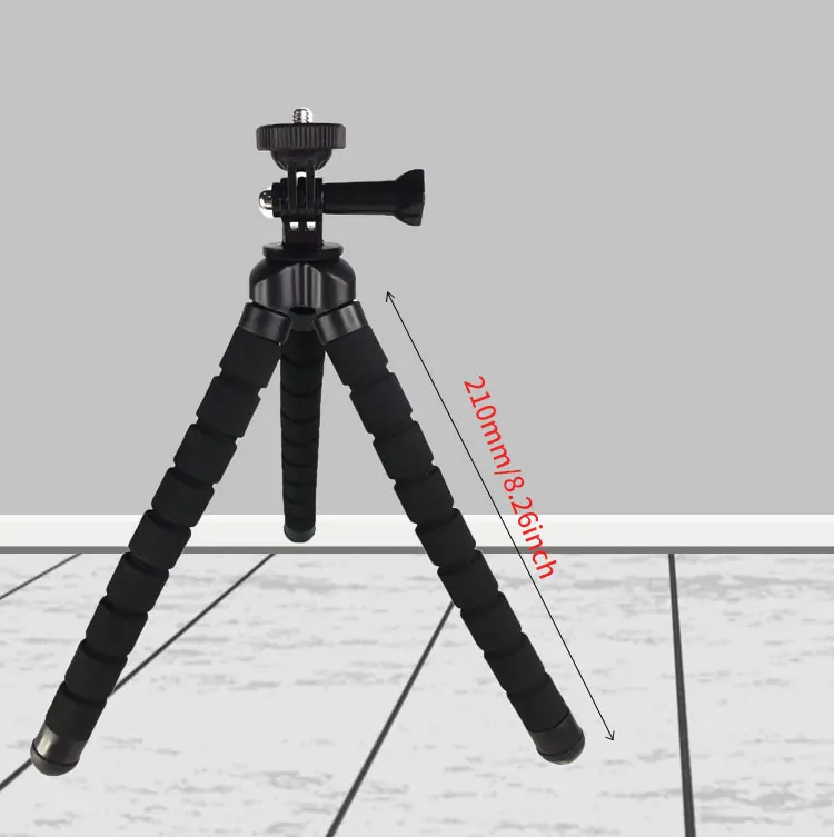 
Multi function sponge octopus flexible tripod stand monopod with camera phone accessory for streaming photography 