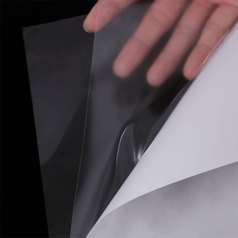 Clear film non adhesive static cling film 100mic transparent protective film