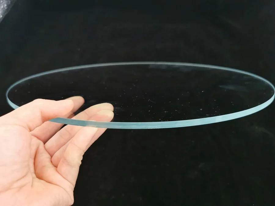 INT Tableware 2020 wholesale cheap flat tempered glass charger plates clear wedding plates