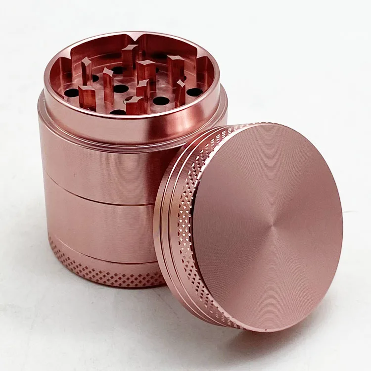 Оптовая продажа, персонализированные 4 части, алюминиевые мини-табачные мельницы, травяная табачная мельница, аксессуары для курения