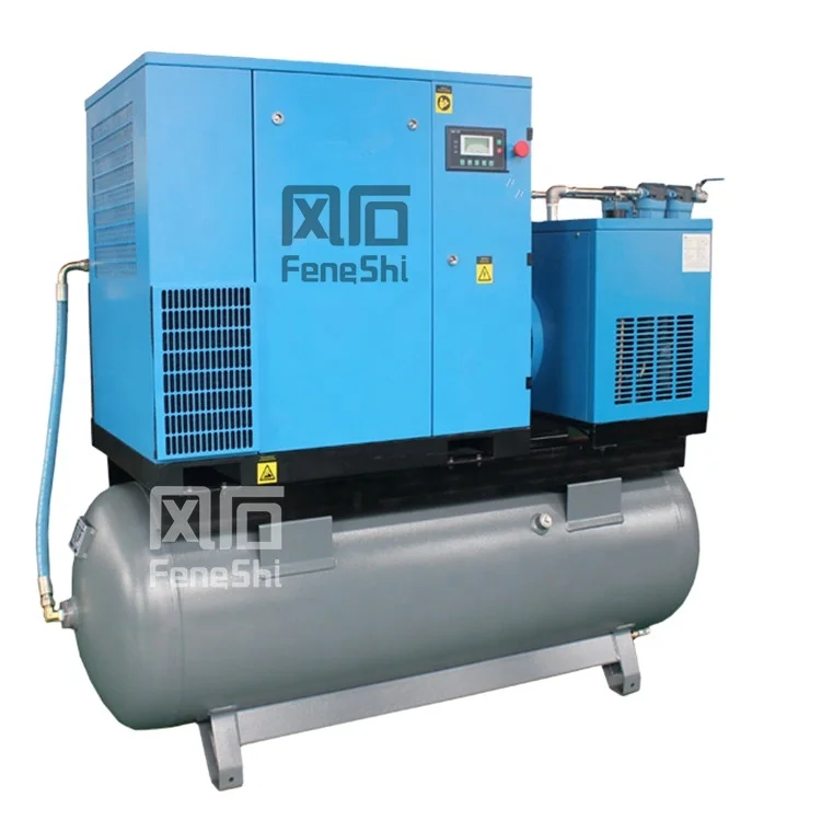 Hengda заполнение высокого давления xingbao низкий шум Fengshi воздушный компрессор интегрированный комбинированный 10hp воздушный сушильный винтовой компрессор 15 кВт