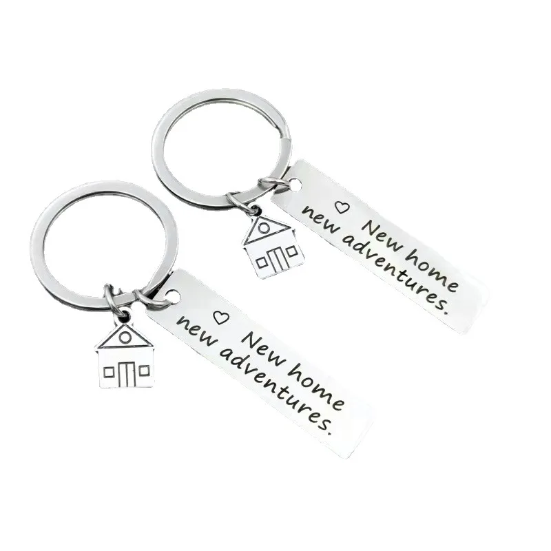 Custom Engraving New Home New Adventures Real Estate Marketing Gift Keychain Promotional Gifts Items for Corporate