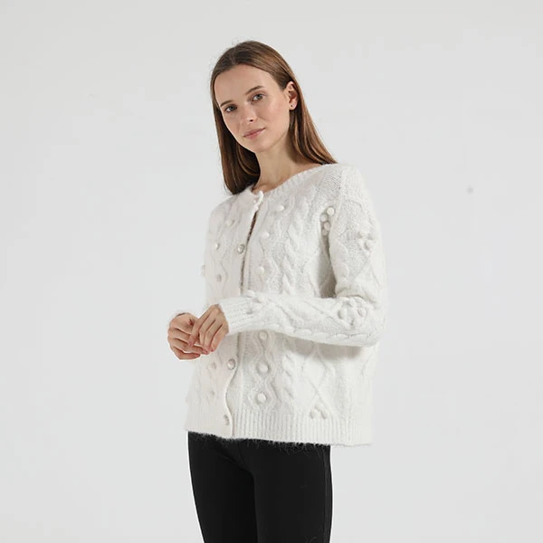 Factory wholesale the new autumn vintage sweater cardigans fancy knitted wool soft comfortable sweater cardigan knitwear