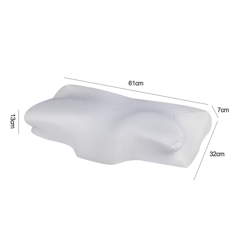 Side back stomach sleeper memory foam contour orthopedic cervical pillow for neck pain