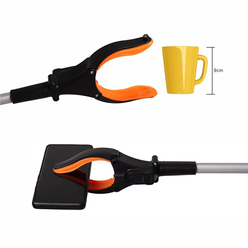 Foldable Claw Grabber with Strong Grip Magnetic Tip Shoehorn Reaching Tool for Trash Pick Up