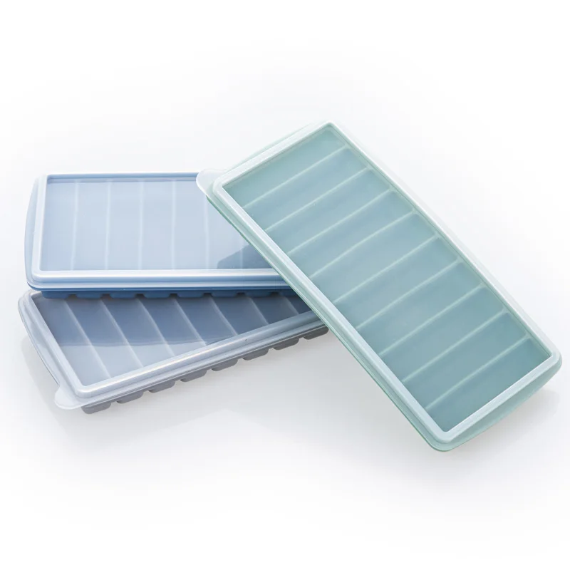 Best Selling Ice Tube Making Tray Perfect Ice Cube Mold Fancy Lemon Silicone ice cube tray with Lids