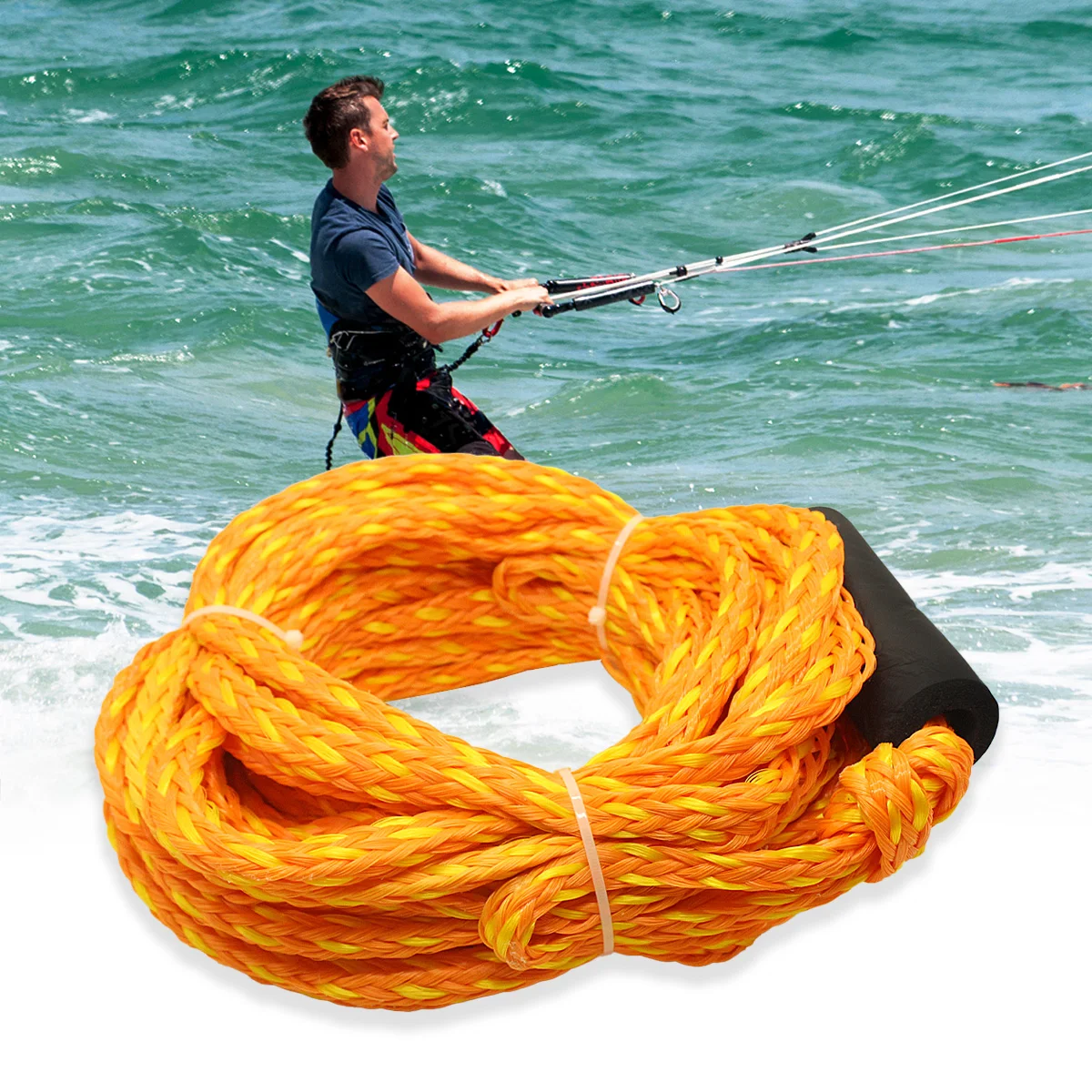 Whosale Wakeboard Rope pp braided Water Ski Rope With Handle for Water sports Surf Rope