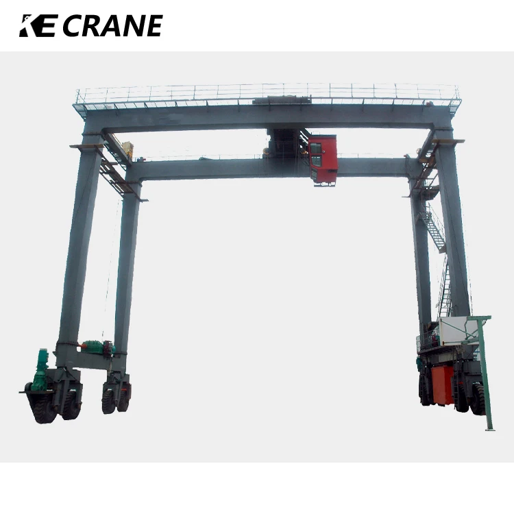 50 Ton Trolley Double Beam Gantry Crane Double Structure Girder Gantry Crane With Winch
