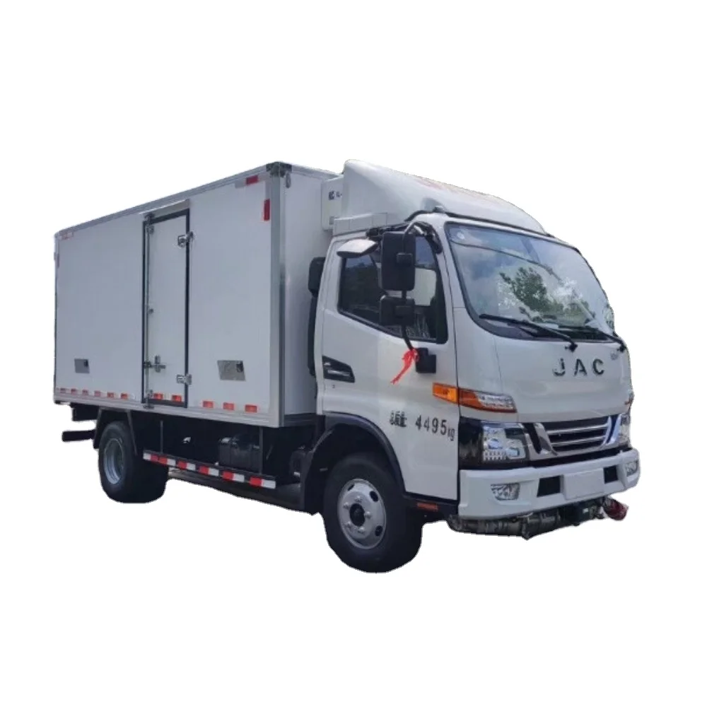 JAC 130hp Refrigerated Freezer Truck - 1 to 3 Ton Mini Refrigerator Van for Meat Transportation Isuzu