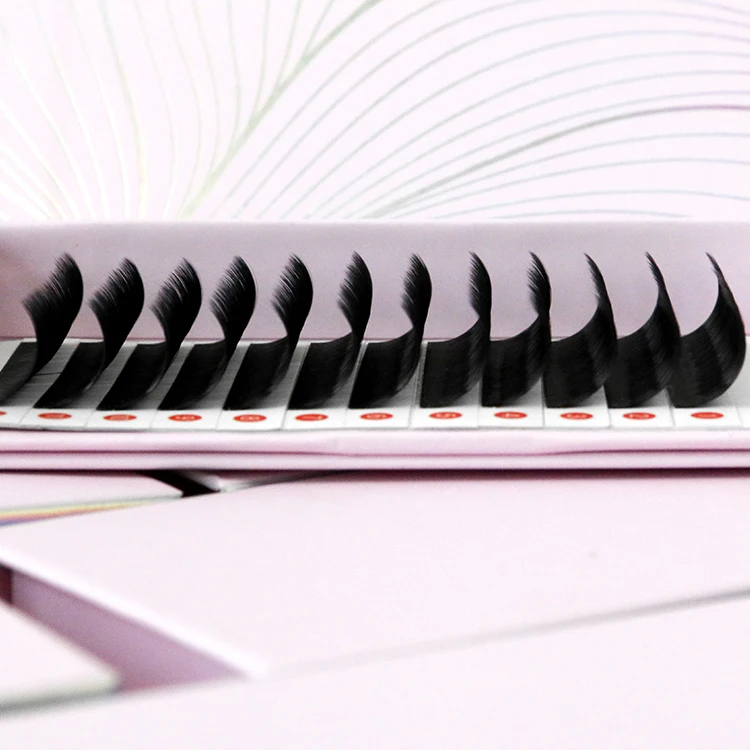 Allison Korean Pbt Material Individual Eyelash Extension Matte Black Private Label Custom Packaging Eyelash Extension