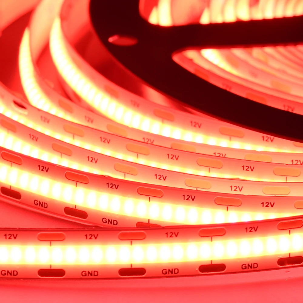 Trending New Products DC12V 24V Red LED Light Strip Flex PCB Cuttable COB LED Strip Ambience Decorative Lighting