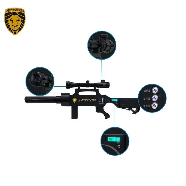 Portable drone countermeasure gun