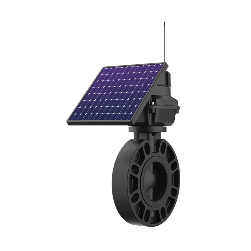 IOT  EU868 (863 870 873 MHz) LoRa Radio Solar Smart Motorized Valve Actuators Electric Motor-Operated Butterfly Valve Actuator