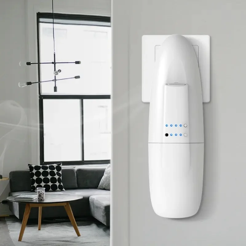 Hot selling phone app control Perfume Spray Wall Plug-in Fragrance Aroma Diffusers Bluetooth Remote Control Air Freshener