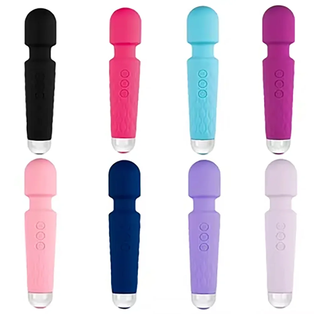 20 Frequency 8 Speed Private Label Silicone Magic Adult Sex Toys Vibrator AV Wand G Spot Dildo Massager For Women