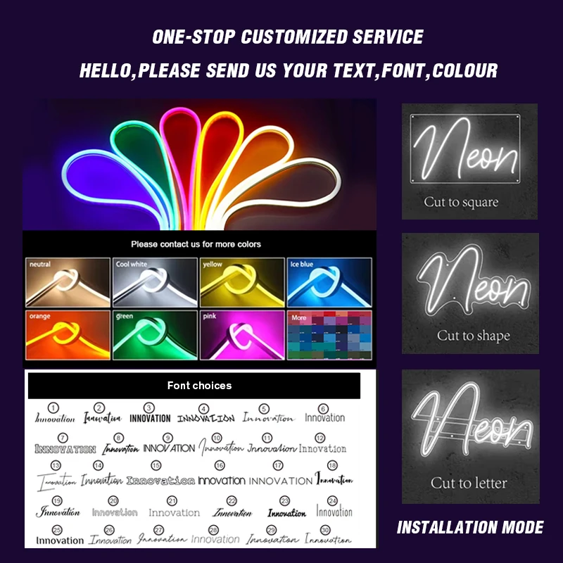 Manufacturer Dropshipping Fast Delivery neon Letter Custom Acrylic Led neon sign For Living Room ,VIP Lounge