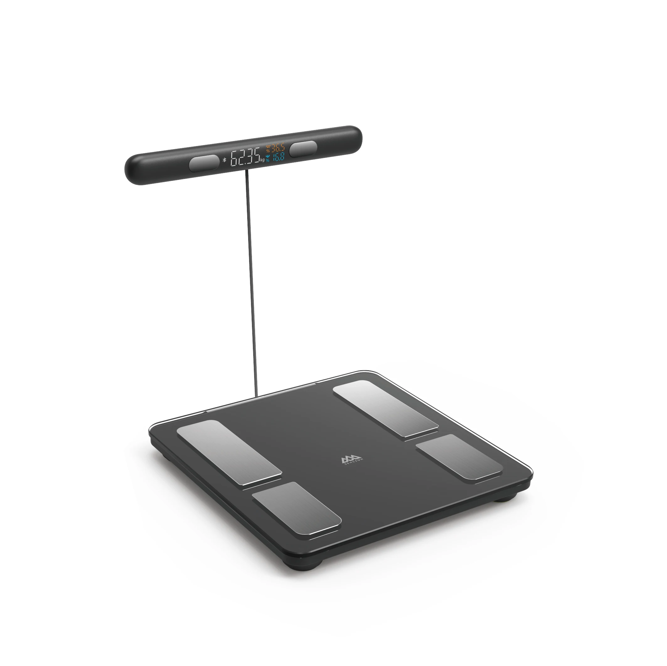 2024 Newest Trend Super Clear Handheld Reading LED Display 15 Measurements Smart 8 Electrodes Body Fat Analyzer Scale