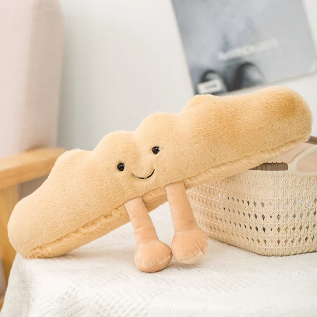 Cross-border direct marketing creative simulation croissant baguette toast doll series plush toys comfort dolls
