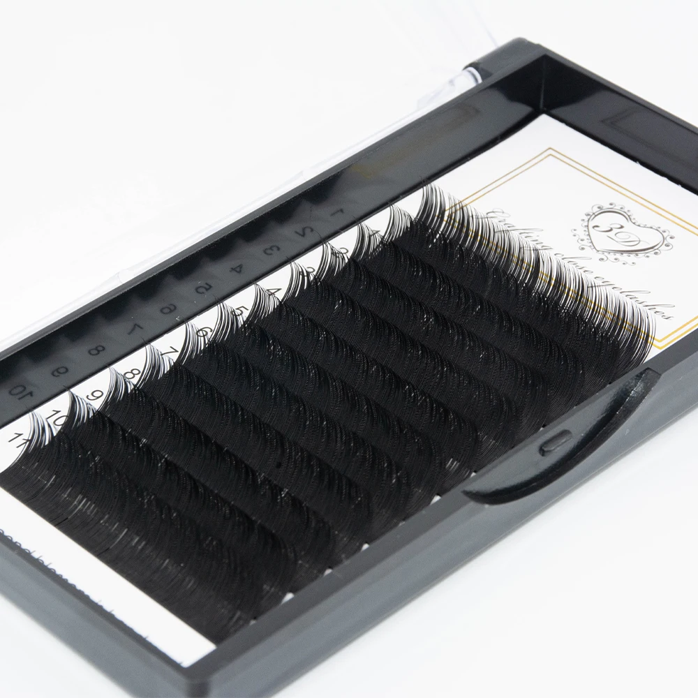 Premium Synthetic Mink Classic Russian Eyelash Extension Natural Fluffy Soft Mix Curl Faux Lash Kit