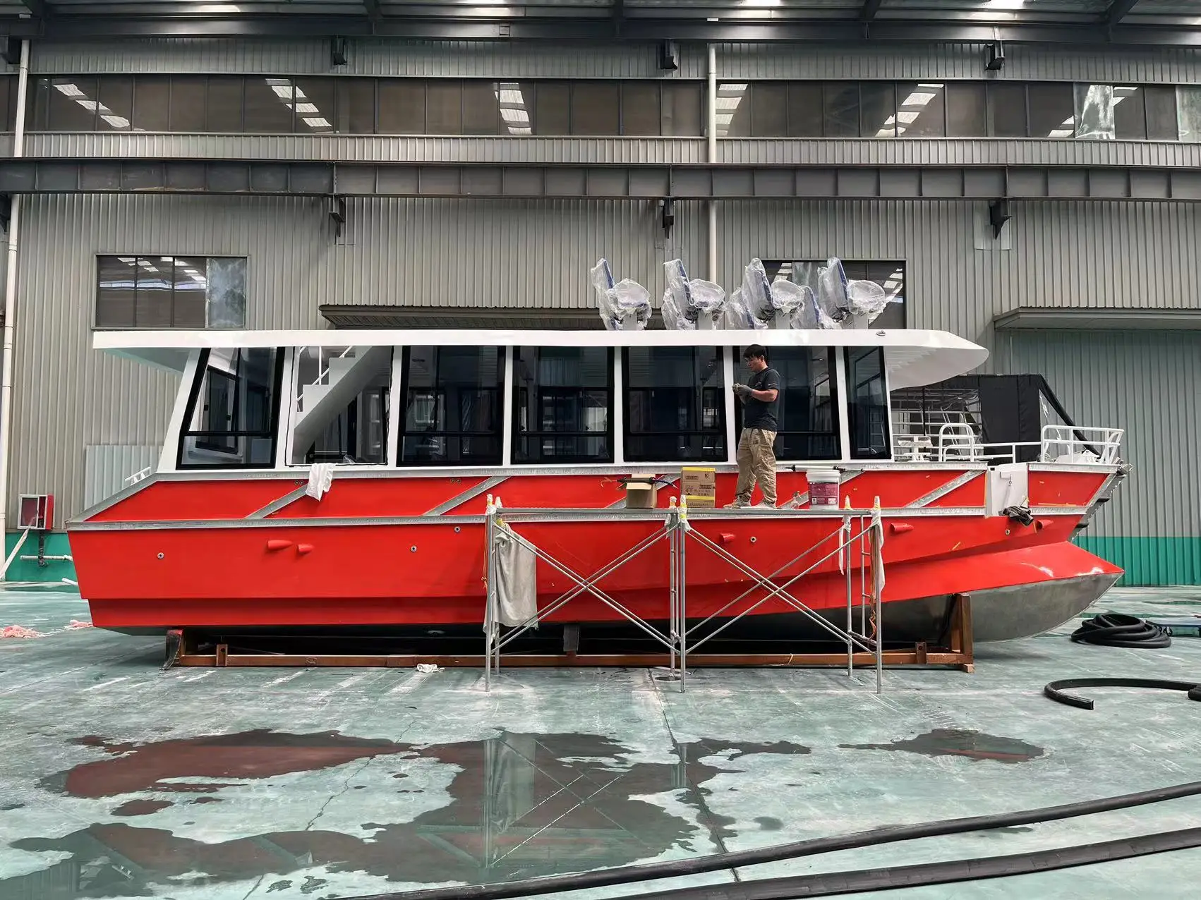 11.6m alloy ferry ship aluminum catamaran passenger boat for sale