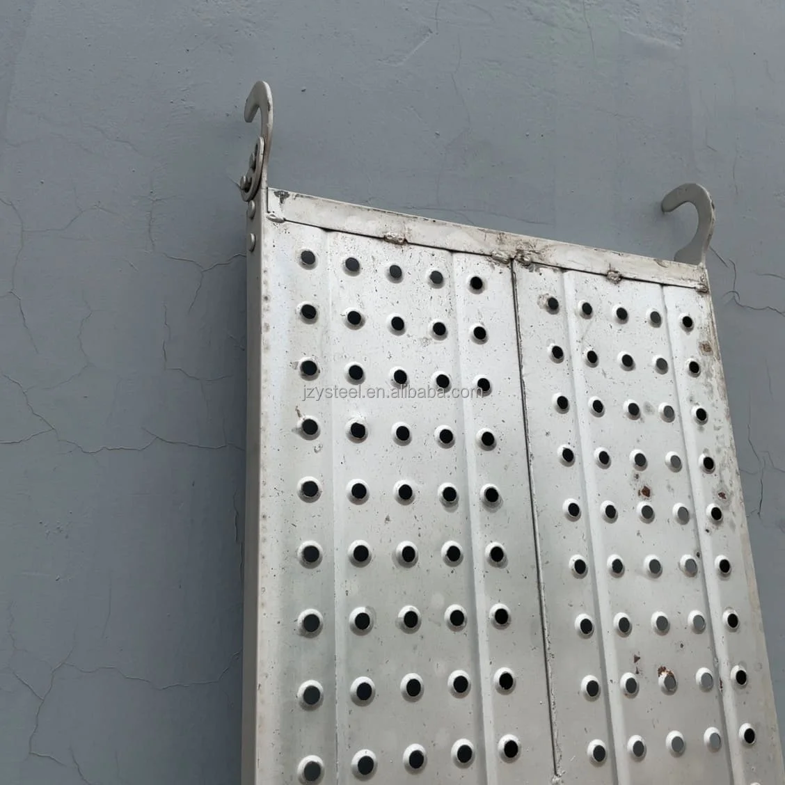 scaffold platform catwalk steel plank scaffold walk boards with hook in layher style for Ringlock scaffolding System