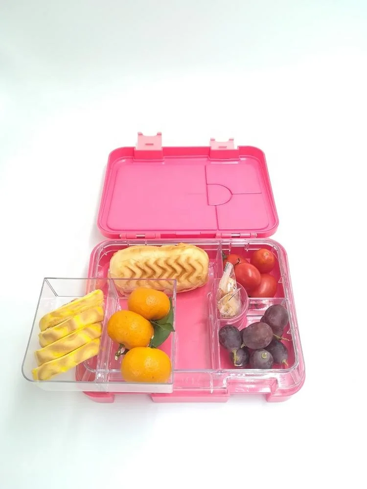 Buy Leakproof 4 and 6 Compartment Food Lunch Box Plastic Children Bento Lunch box